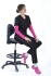 Ladies' medical SOFT STRETCH PREMIUM set, black + fuchsia, XE4-C