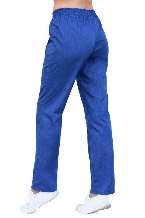 Scrubs pants with an elastic waist SC4-Nn, blue melange