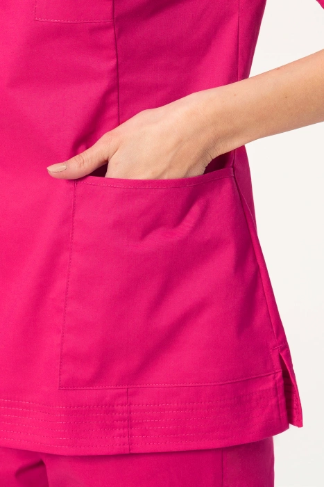 Żakiet medyczny Colormed Stretch, kolor amarant, ZE6-F', bawełna +