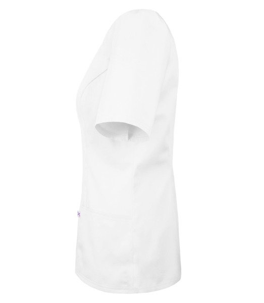 Scrubs jacket with a zipper ZC1-B, white