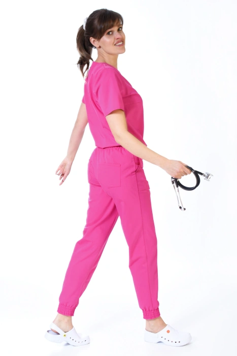 Women's medical joggers - Pro-Flex - pink - SF2-R