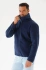 Men's fleece sweatshirt, navy blue, MP1-G