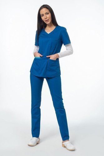 Scrubs set Soft Stretch, blue sapphire + turquoise  XE4-SN2