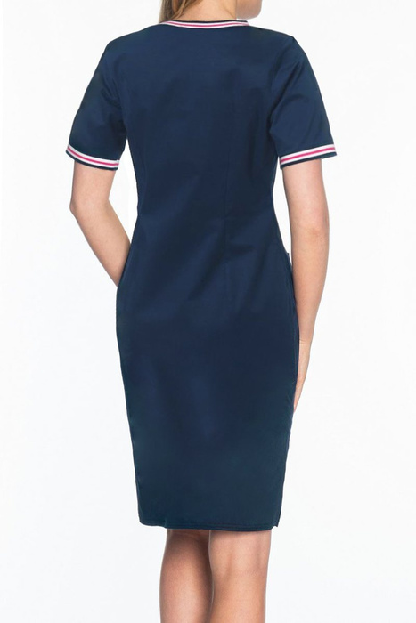 Scrubs dress Soft Stretch, navy blue, SKE5-G2