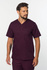 Men's scrubs top MB2-Bu, burgundy