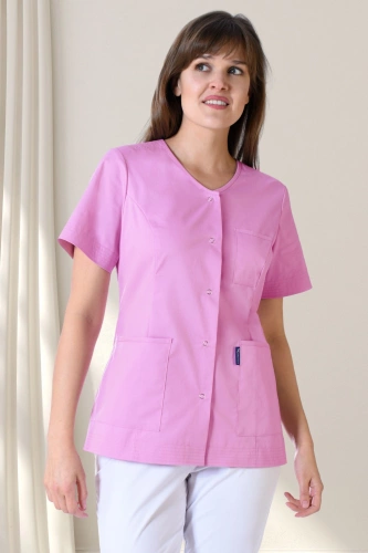 Medical jacket STRETCH, white, ZE6-B'