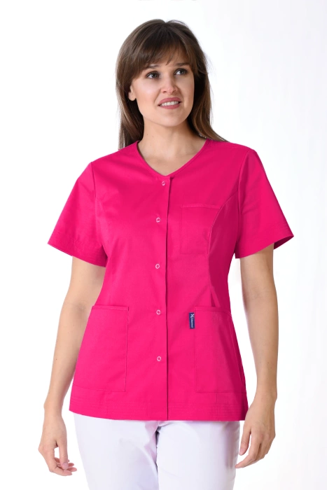 Medical jacket STRETCH, white, ZE6-B'