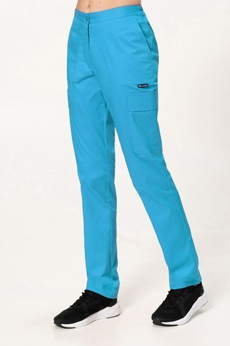 Cargo scrubs pants STRETCH,turquoise , SE6-T