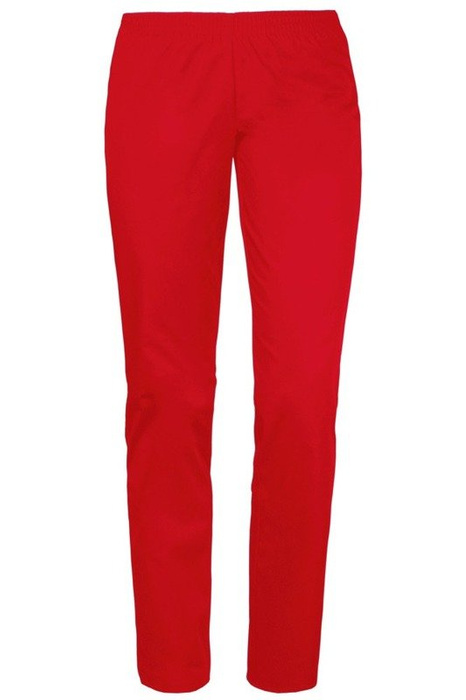 Scrubs pants with an elastic waist SC4-Cz, red