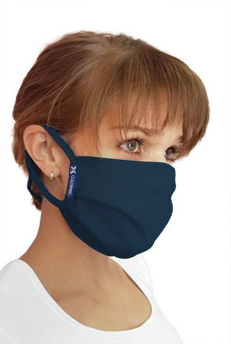 Streetwear protective mask, navy blue