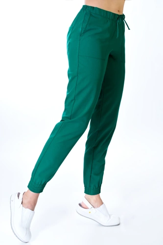 Joggery medyczne damskie Colormed - Pro-Flex - zielone - SF2-Zi