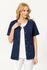 Scrubs top STRETCH, white, BE6-B