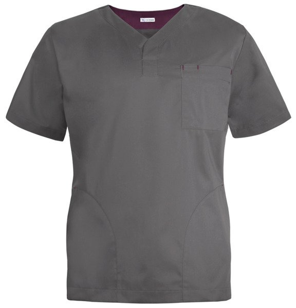 Men's scrubs top MB2-S, grey